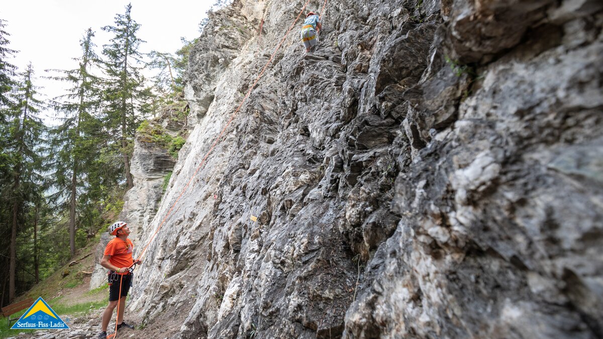 Familienklettergarten Rappenwand in St. Georgen Weiler Serfaus Sommerurlaub Serfaus-Fiss-Ladis Tirol | © Serfaus-Fiss-Ladis Marketing GmbH | Andreas Kirschner