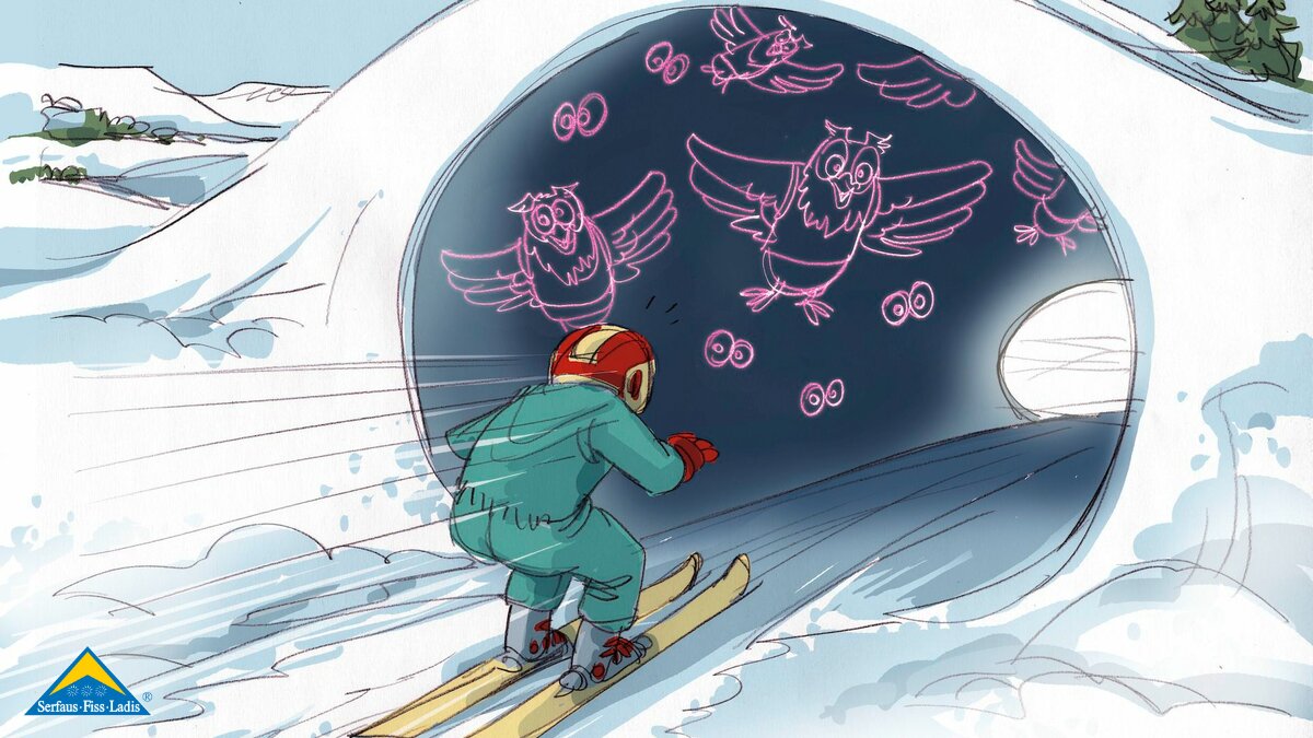 Neuinszenierung Übungsgelände Kinderschneealm der Skischule Serfaus Familienurlaub in Serfaus-Fiss-Ladis in Tirol | © Skischule Serfaus | Frans Stummer