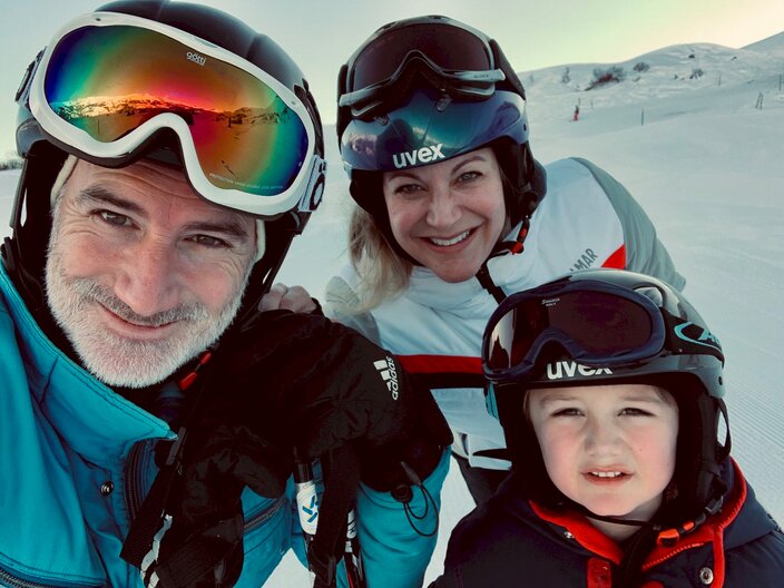 Schweizer Reisejournalisten Miriam Bosch und Harry Strähl namens Patotra zu Besuch in der Familienregion Serfaus-Fiss-Ladis in Tirol | © Patotra