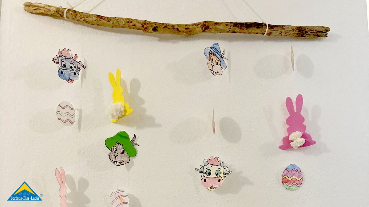 Basteltipp zu Ostern von Murmli und Berta Blog Serfaus-Fiss-Ladis in Tirol | ©  Serfaus-Fiss-Ladis Marketing GmbH