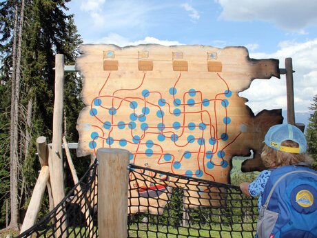 Landkarte auf dem Piratenweg Schatzsuche mit Kindern in Serfaus-Fiss-Ladis in Tirol | © Serfaus-Fiss-Ladis Marketing GmbH