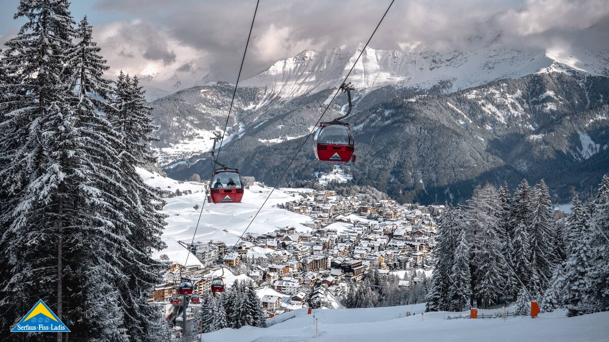 Die Alpkofbahn in Serfaus bringt dich auf  2.023 Meter Seehöhe im Skigebiet Serfaus-Fiss-Ladis | © littlecity.ch