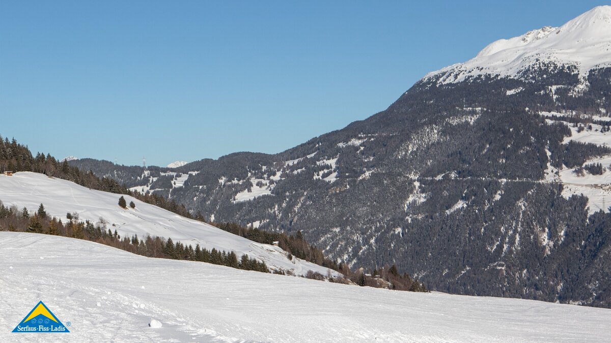 Blick Falterjöchl Aussichstpunkte beim Winterwandern in Serfaus-Fiss-Ladis in Tirol | © Serfaus-Fiss-Ladis Marketing GmbH | Andreas Kirschner