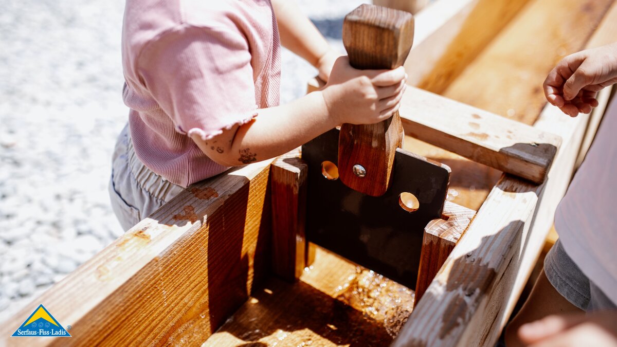 Murmliwasser mit Wasserlabyrinth  | ©  Serfaus-Fiss-Ladis Marketing GmbH | Rene Raggl