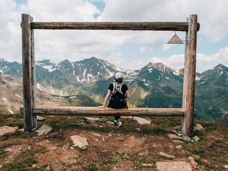 Fotorahmen als Motiv für Erinnerungsfotos in Serfaus-Fiss-Ladis | © sommertage.com