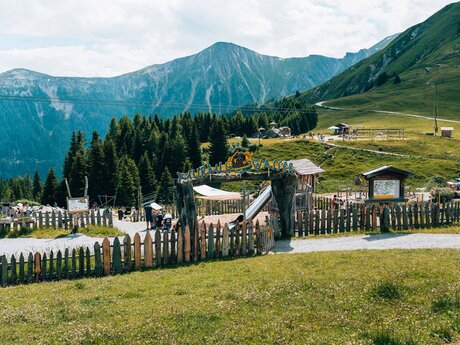 Sand- und Wasserspielplatz in Serfaus-Fiss-Ladis | © sommertage.com