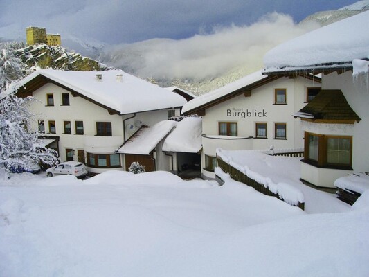 The Apart Burgblick covered in snow